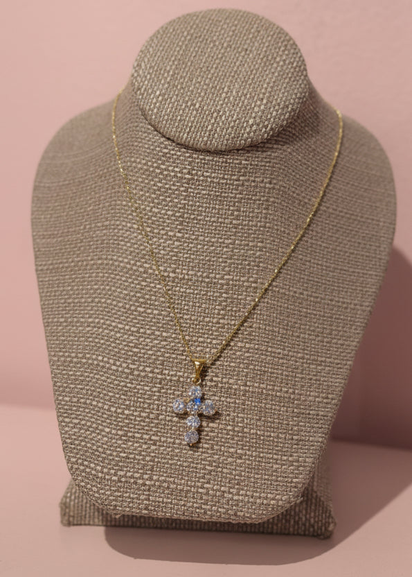 Gold "Redeemed" Cross Necklace