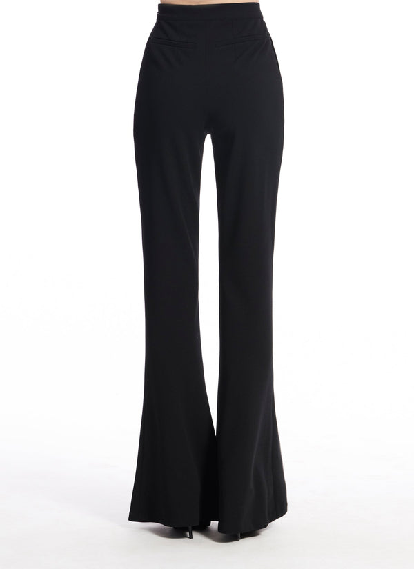 Stretch Crepe Bell Bottom Pant