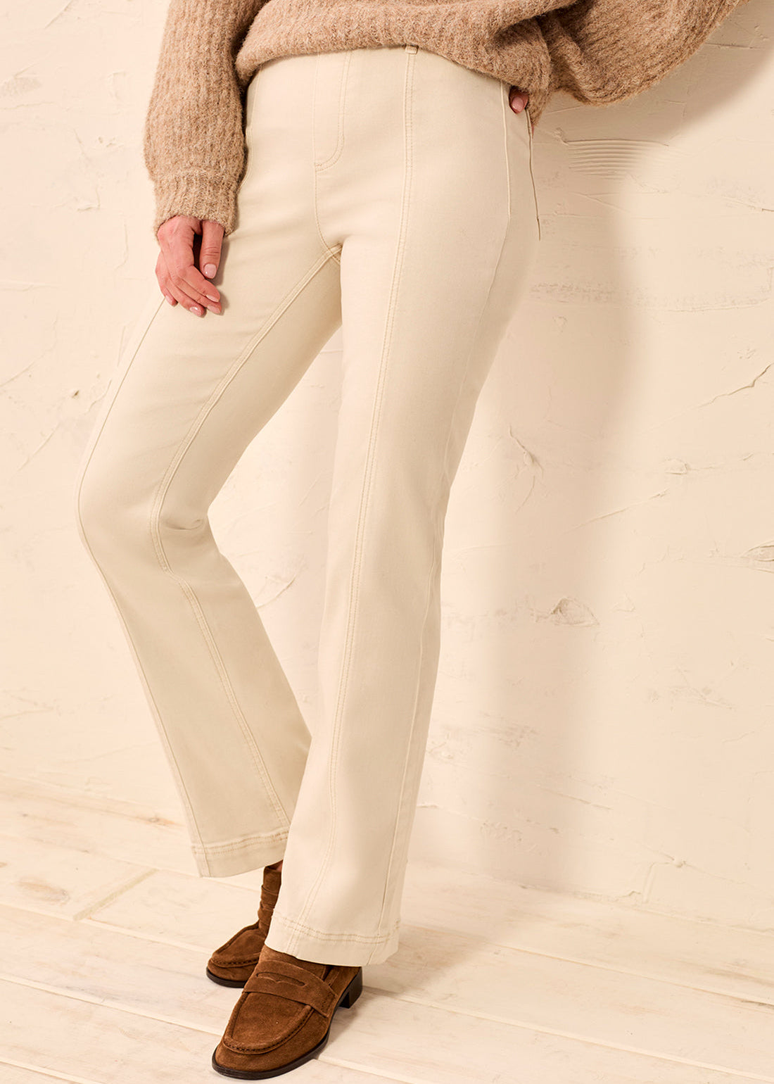 Pull On Pant with Front Leg Seams