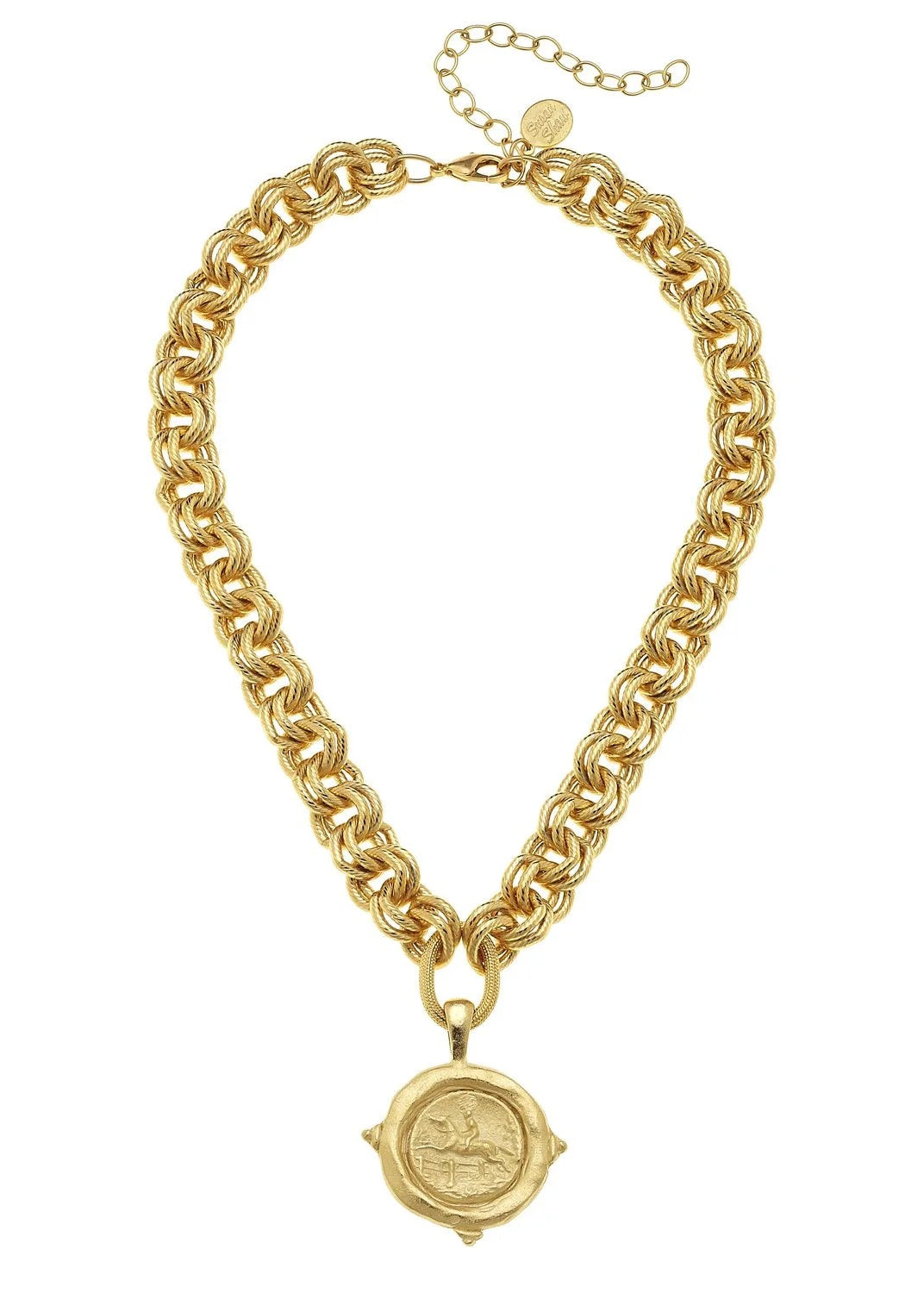 Equestrian Intaglio Necklace