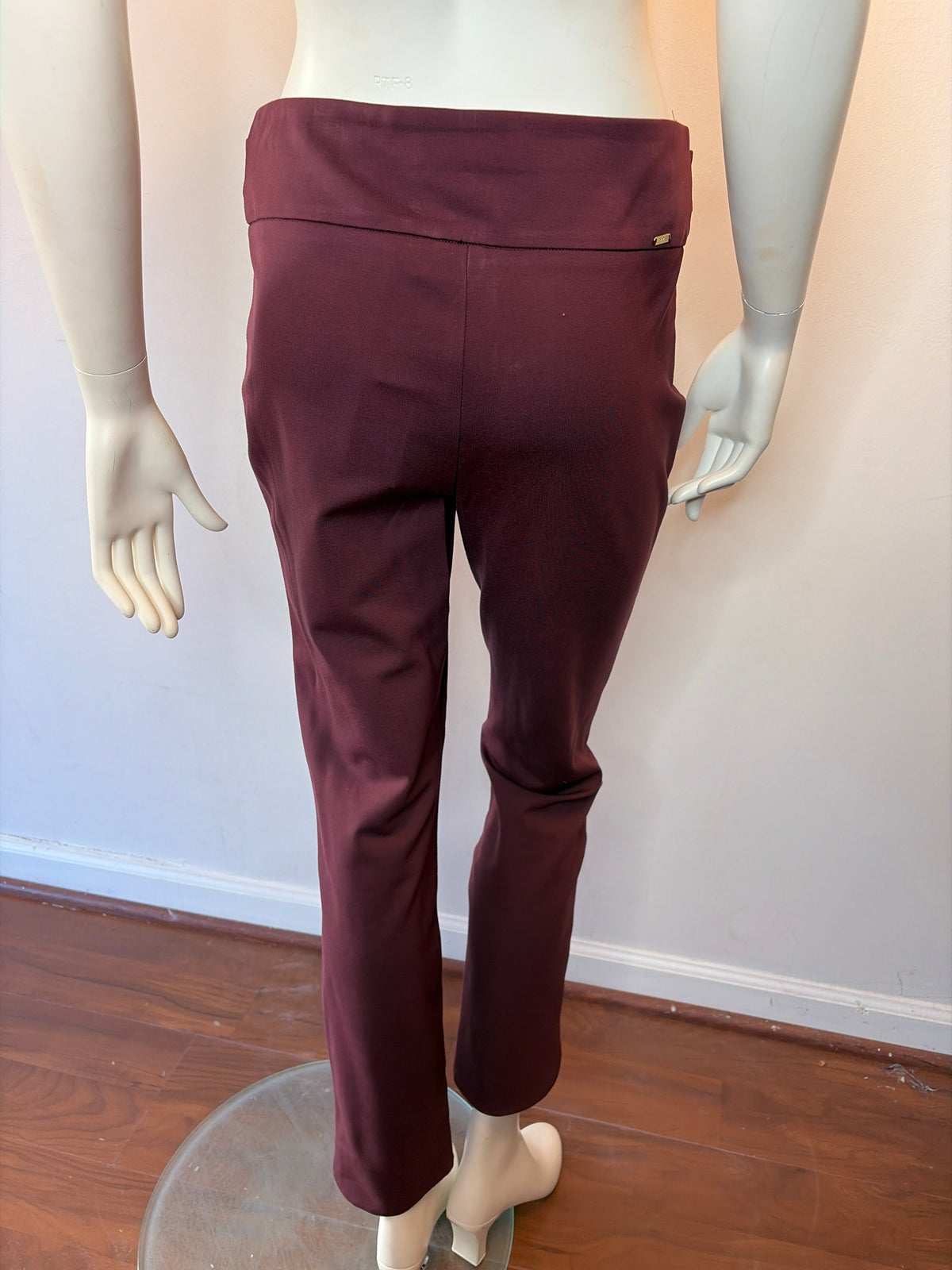 Merlot Petal Slit Pant