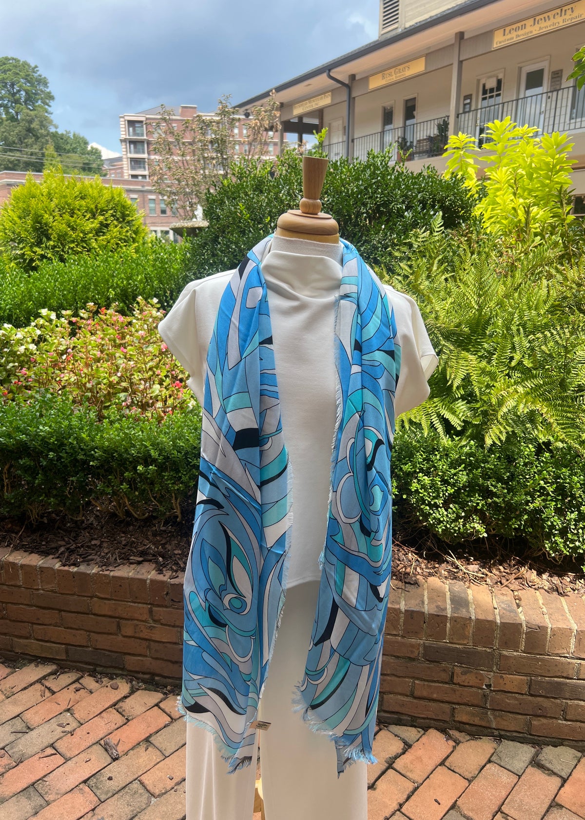 Blue Scarf from Italy