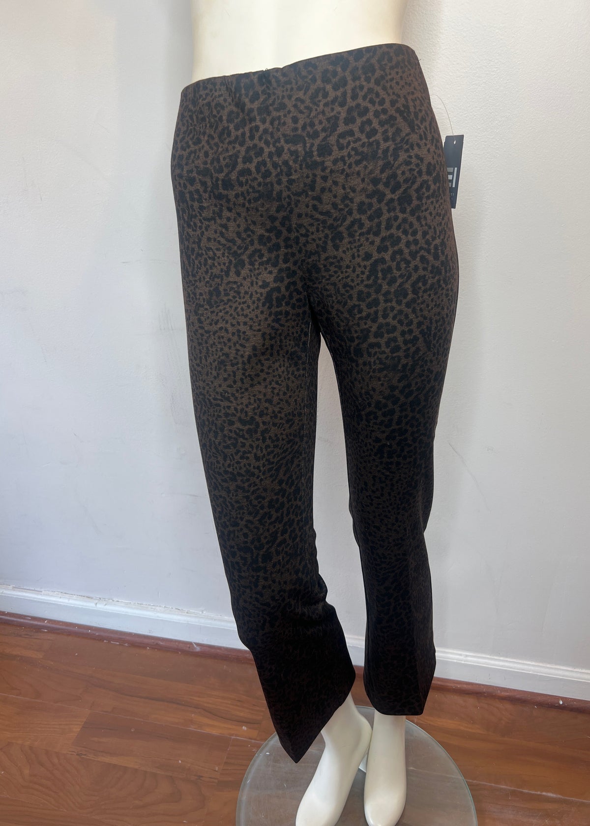Brown Black Animal Print Pants