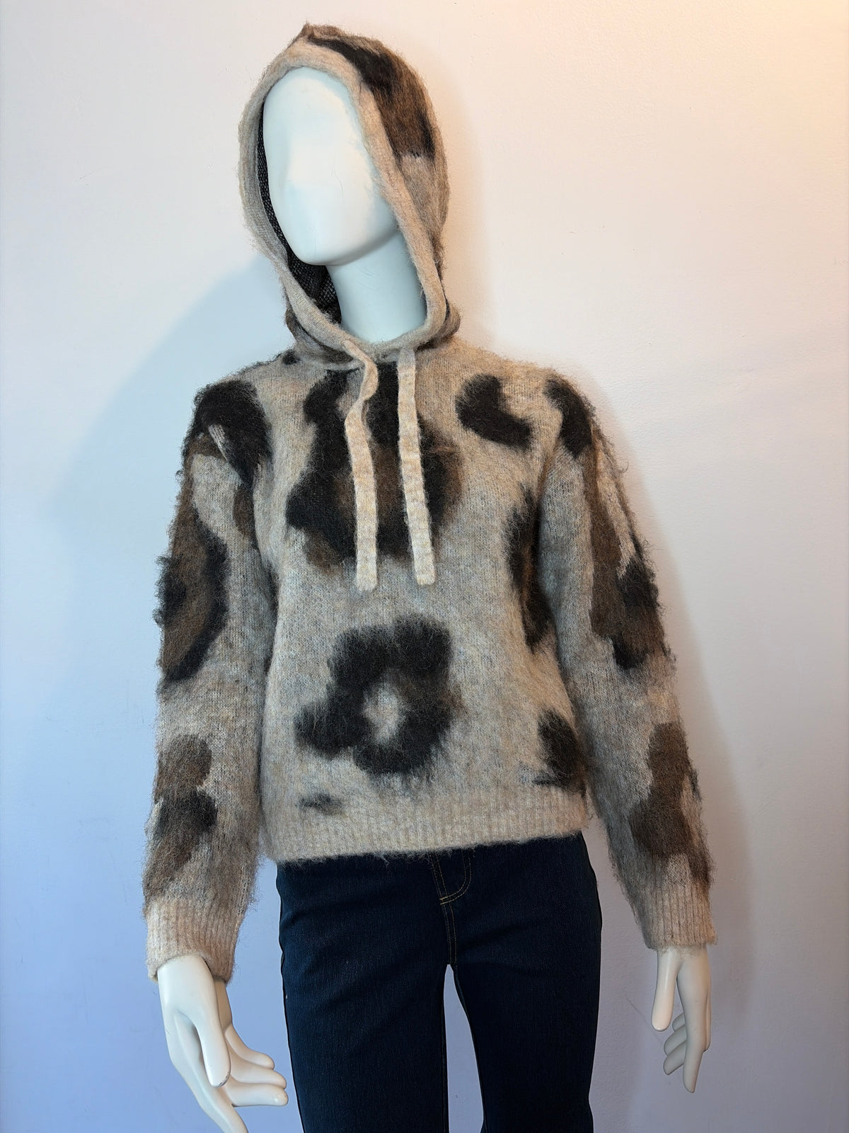 Noa Oversized Leopard Hoodie