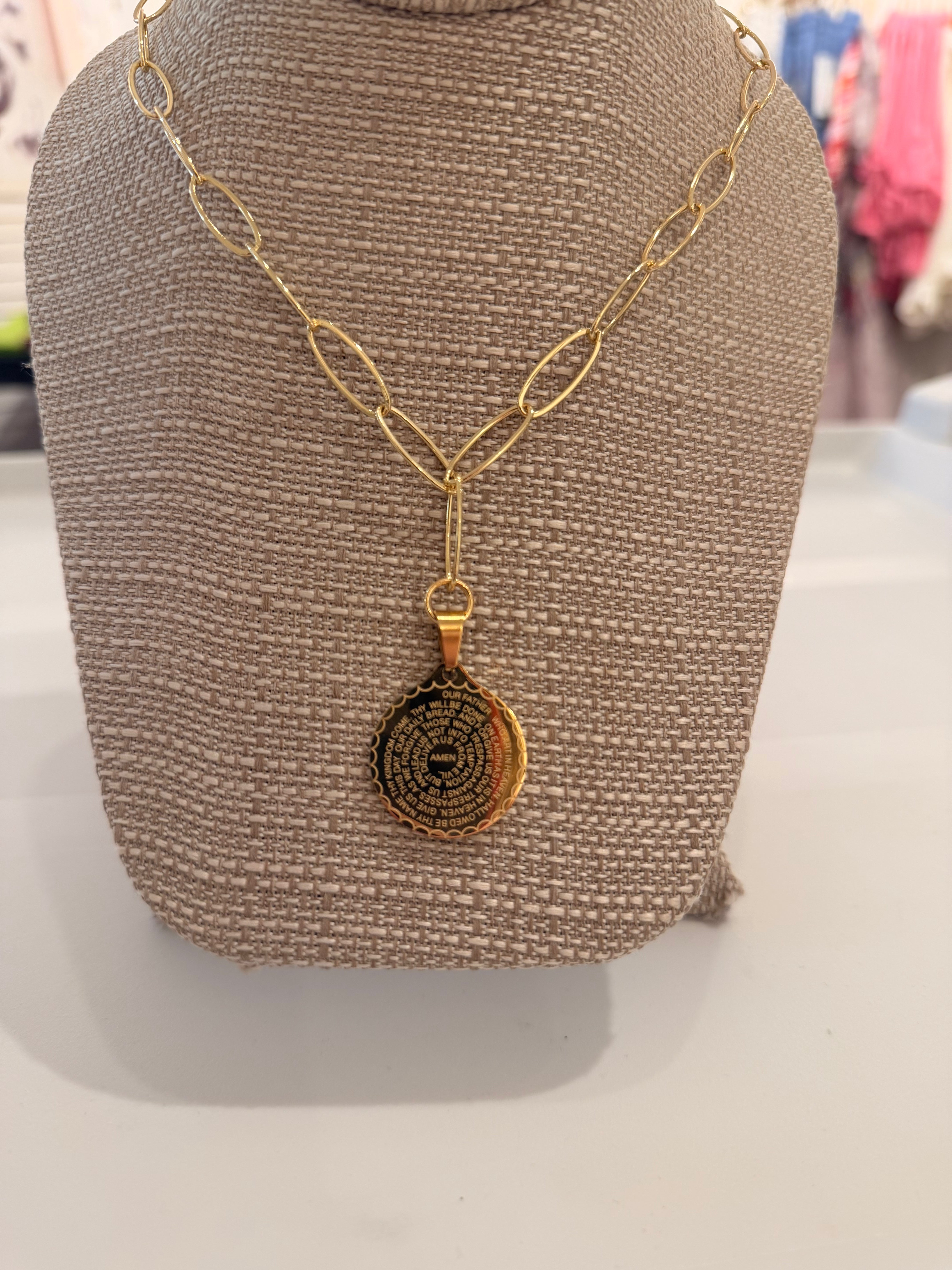 Large Lord's Prayer Necklace