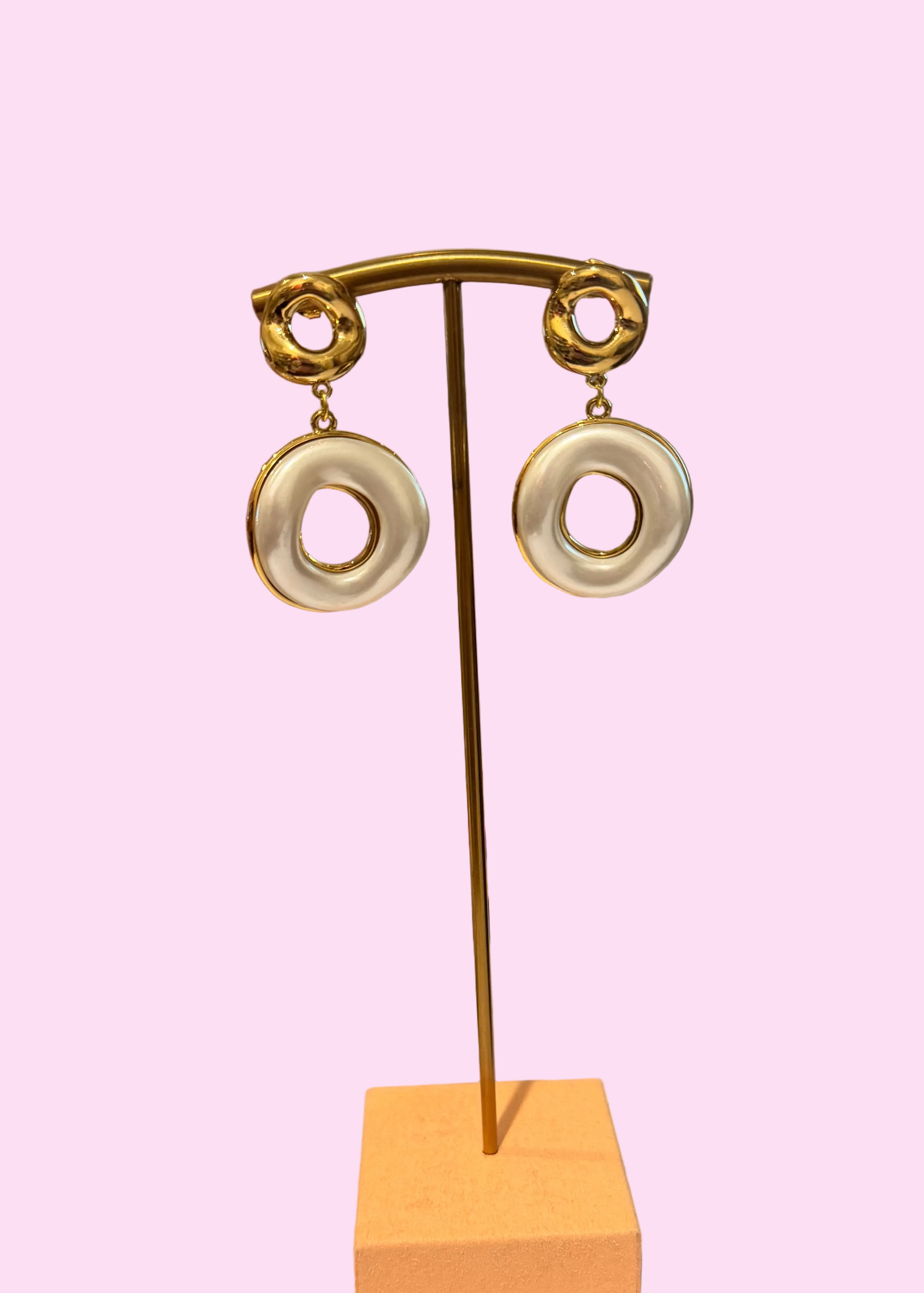 Pearl Hoop Earrings