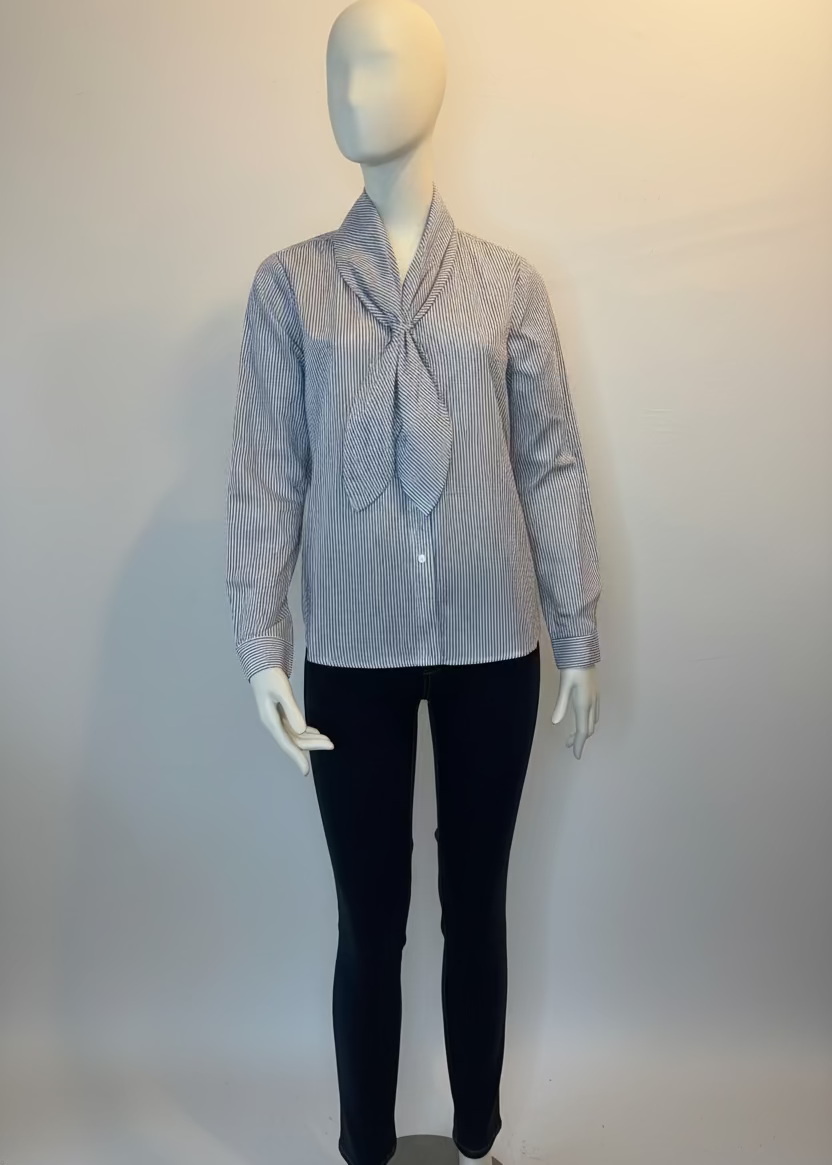 Stripe Tie Blouse