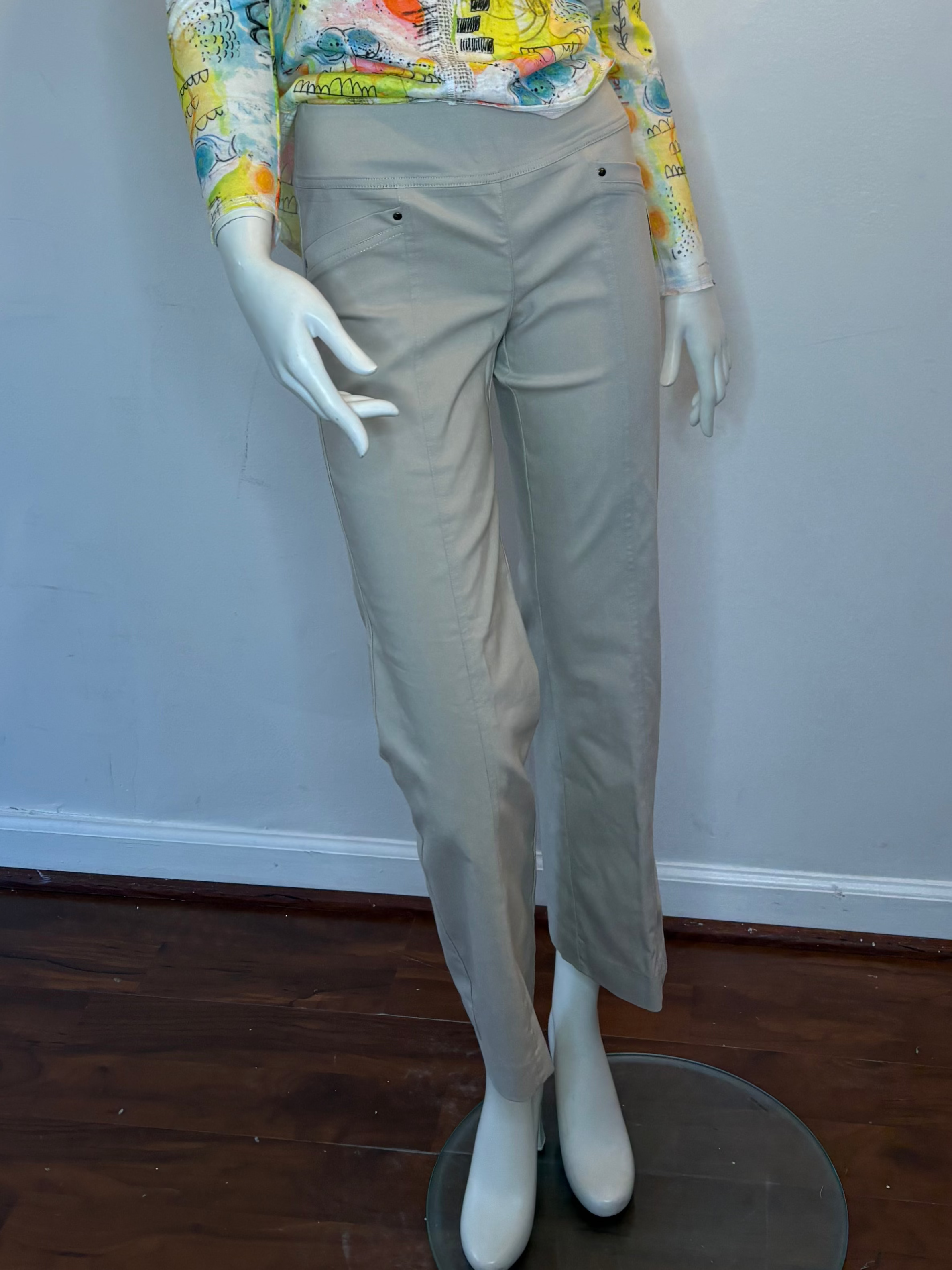 Wide Leg Grommet Pant - 3 Colors