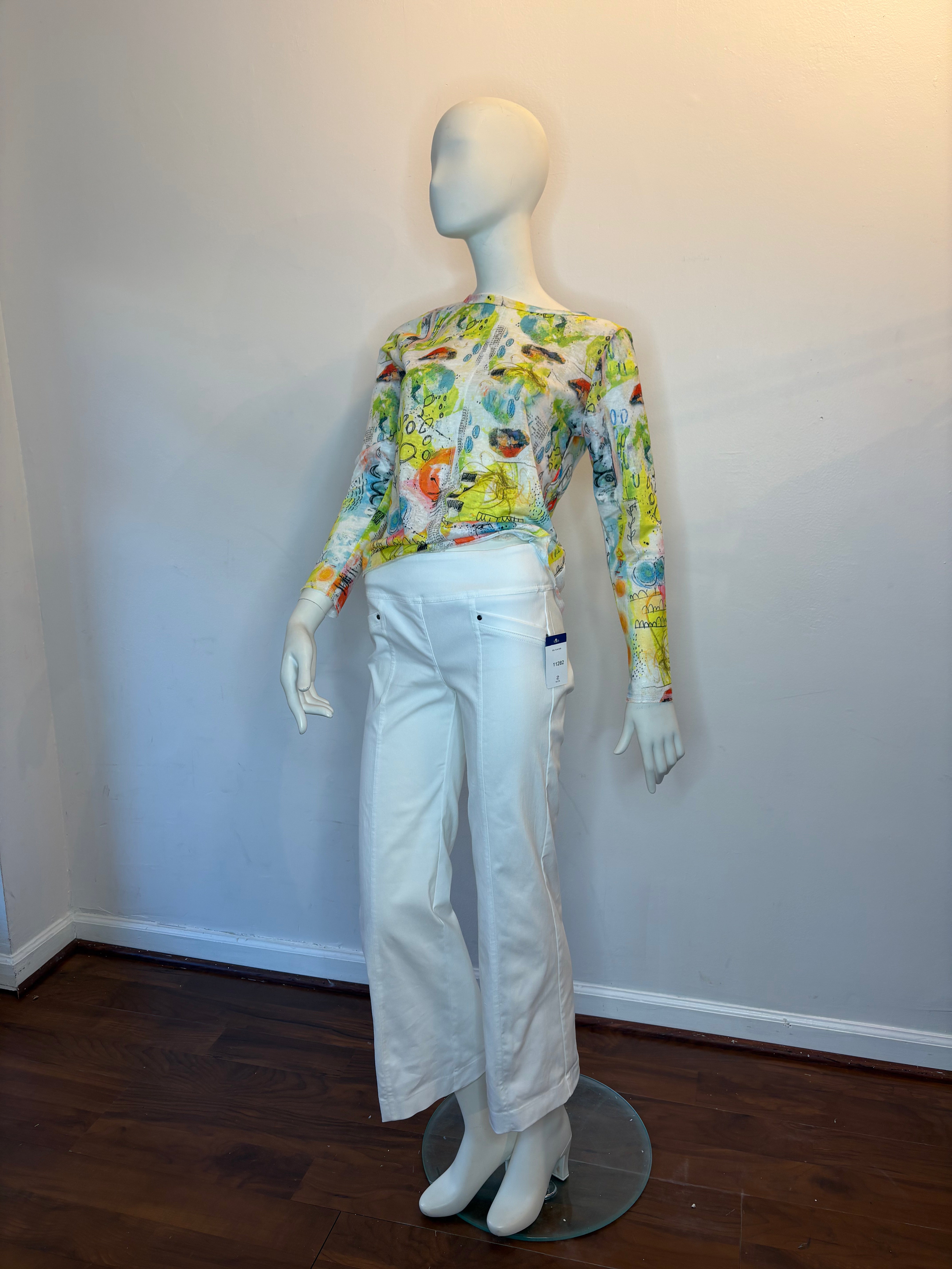 Wide Leg Grommet Pant - 3 Colors