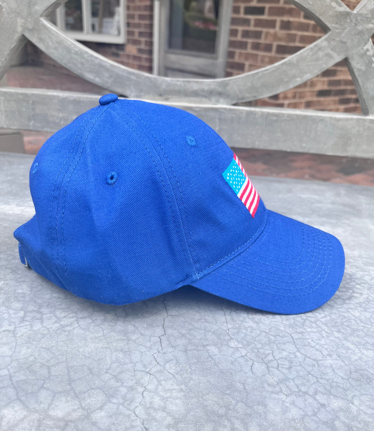 American Flag Needlepoint Hat