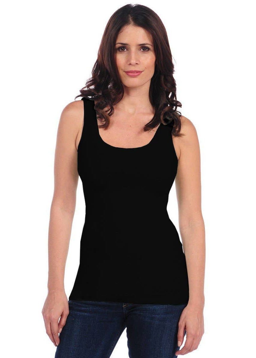 Black Seamless Smooth Tank