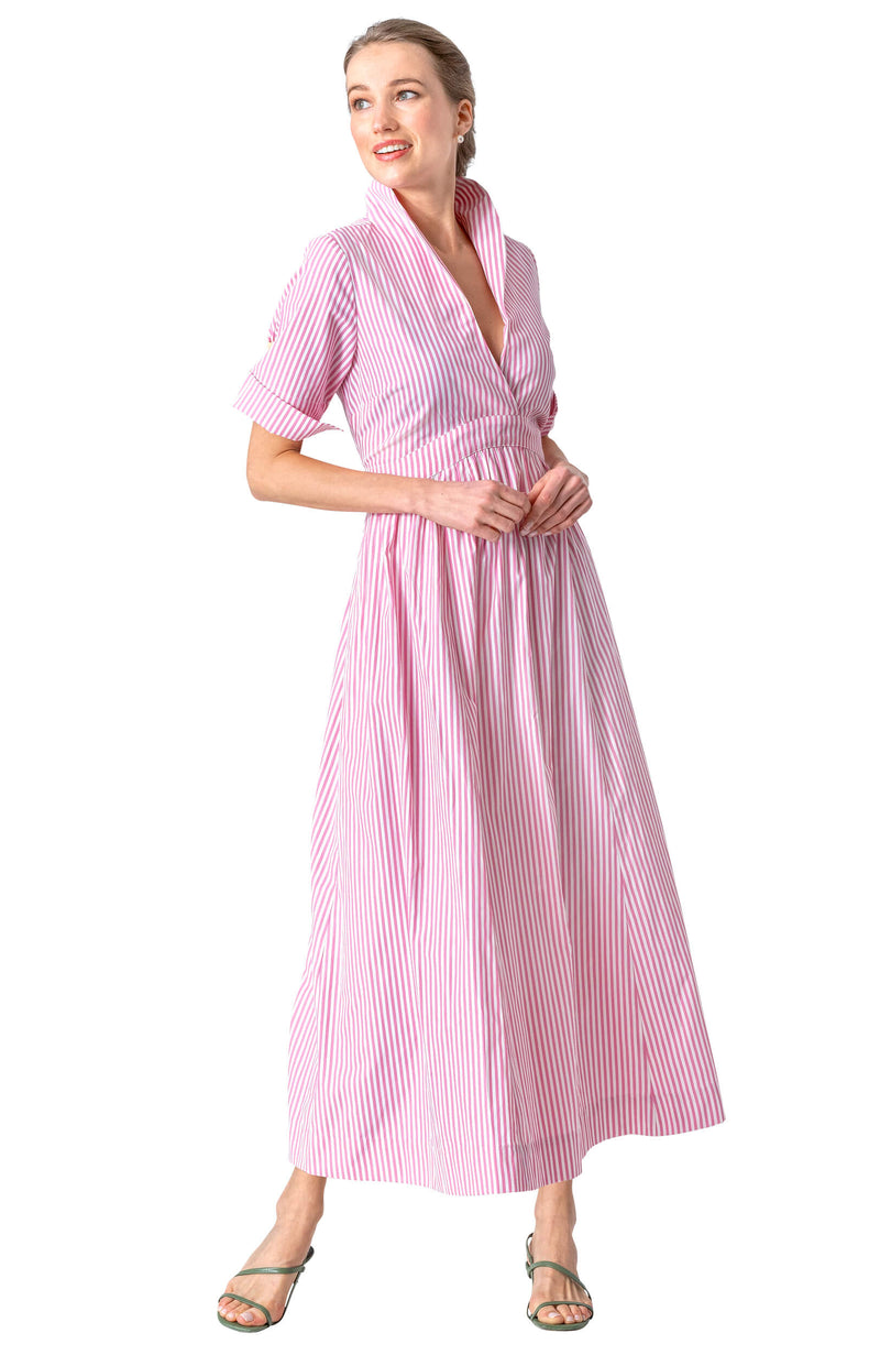 June Stripe Dress - 2 Colors XS Pink
