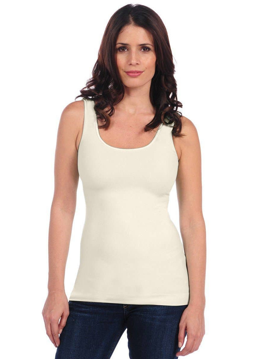 Cream Seamless Smooth Tank