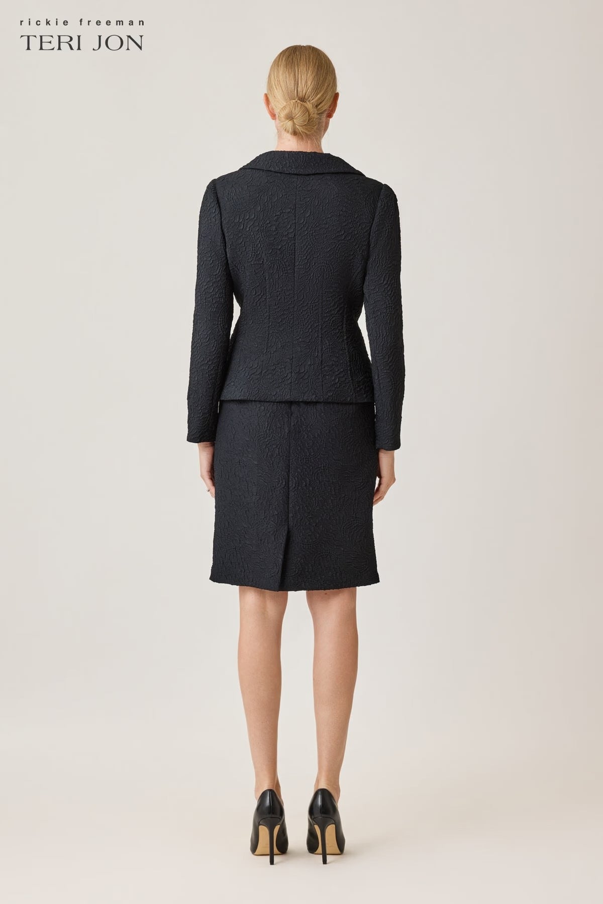 Jacquard Jacket with Gold Metal Buttons