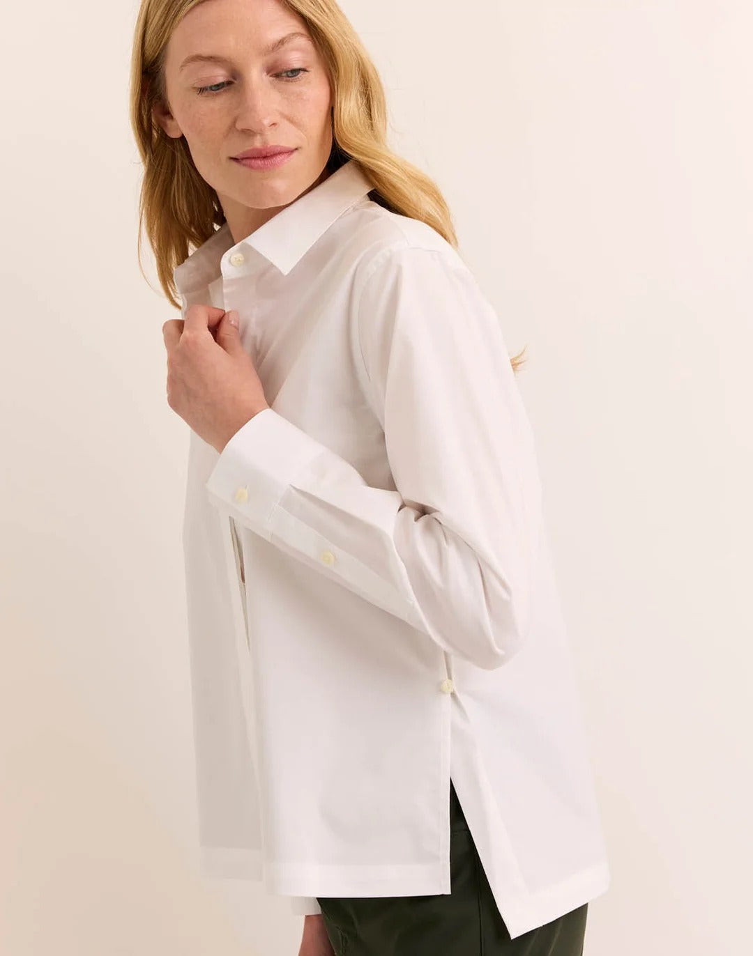 Loni Long Sleeve Side Button Shirt