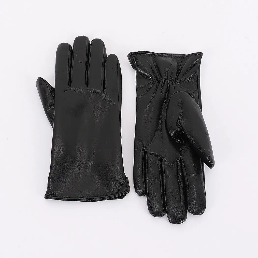 Leather Gloves with Velvet Liner