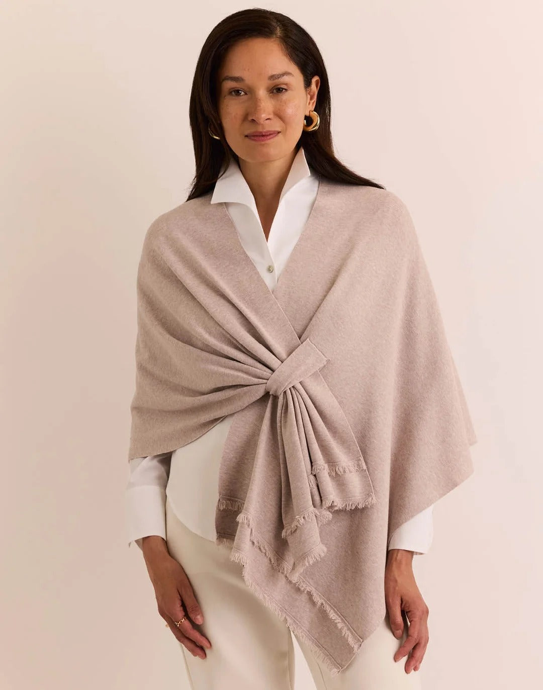 Mabel Tab Fringe Wrap