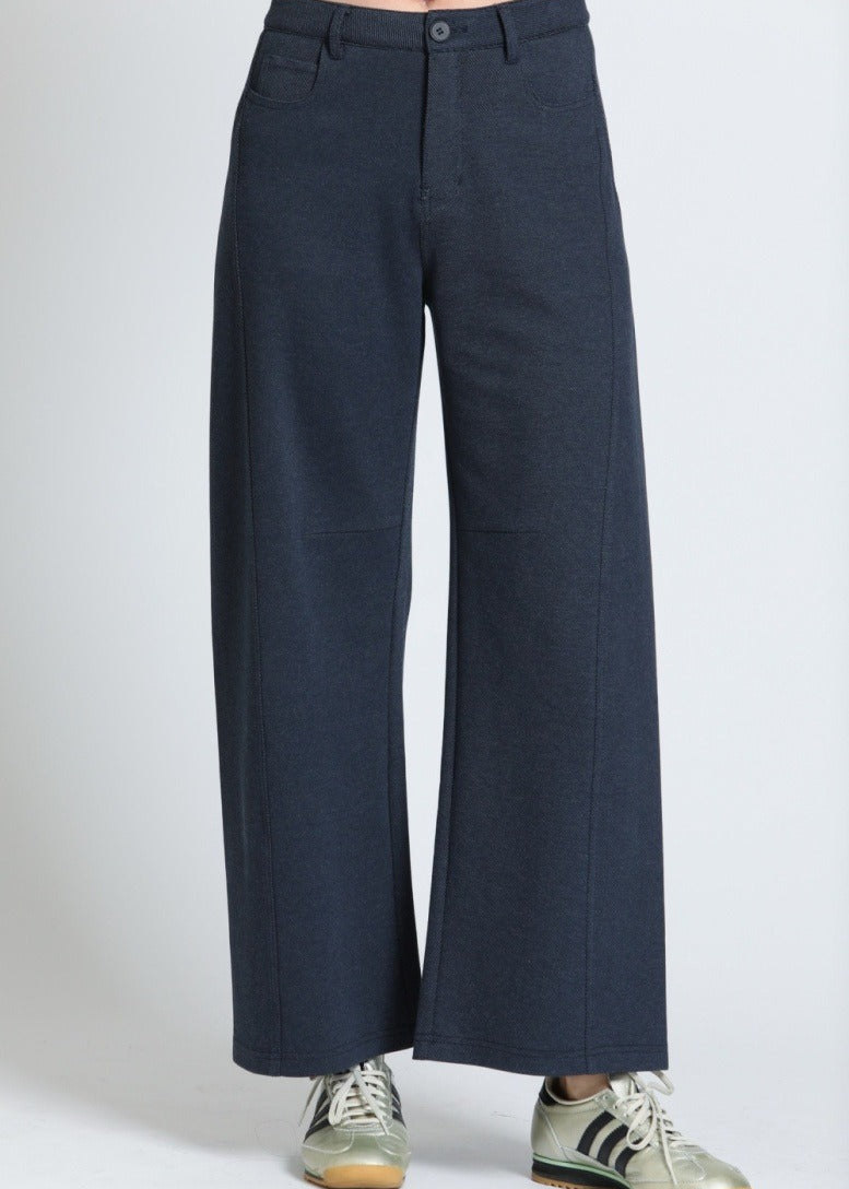 Knit Barrel Leg Pant
