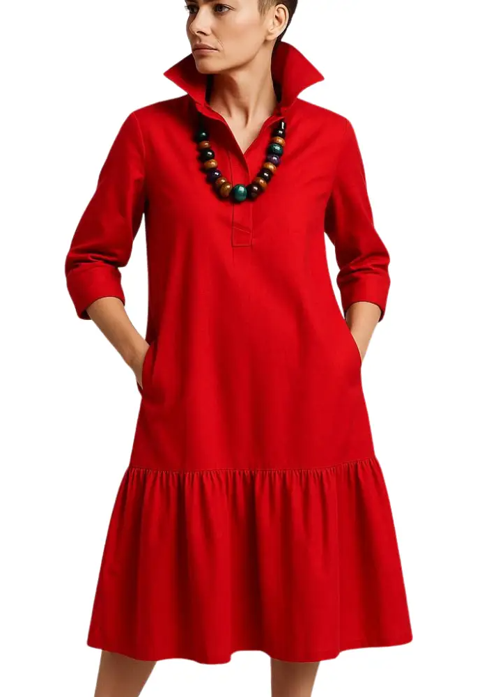 Lana Tiered Shirt Dress
