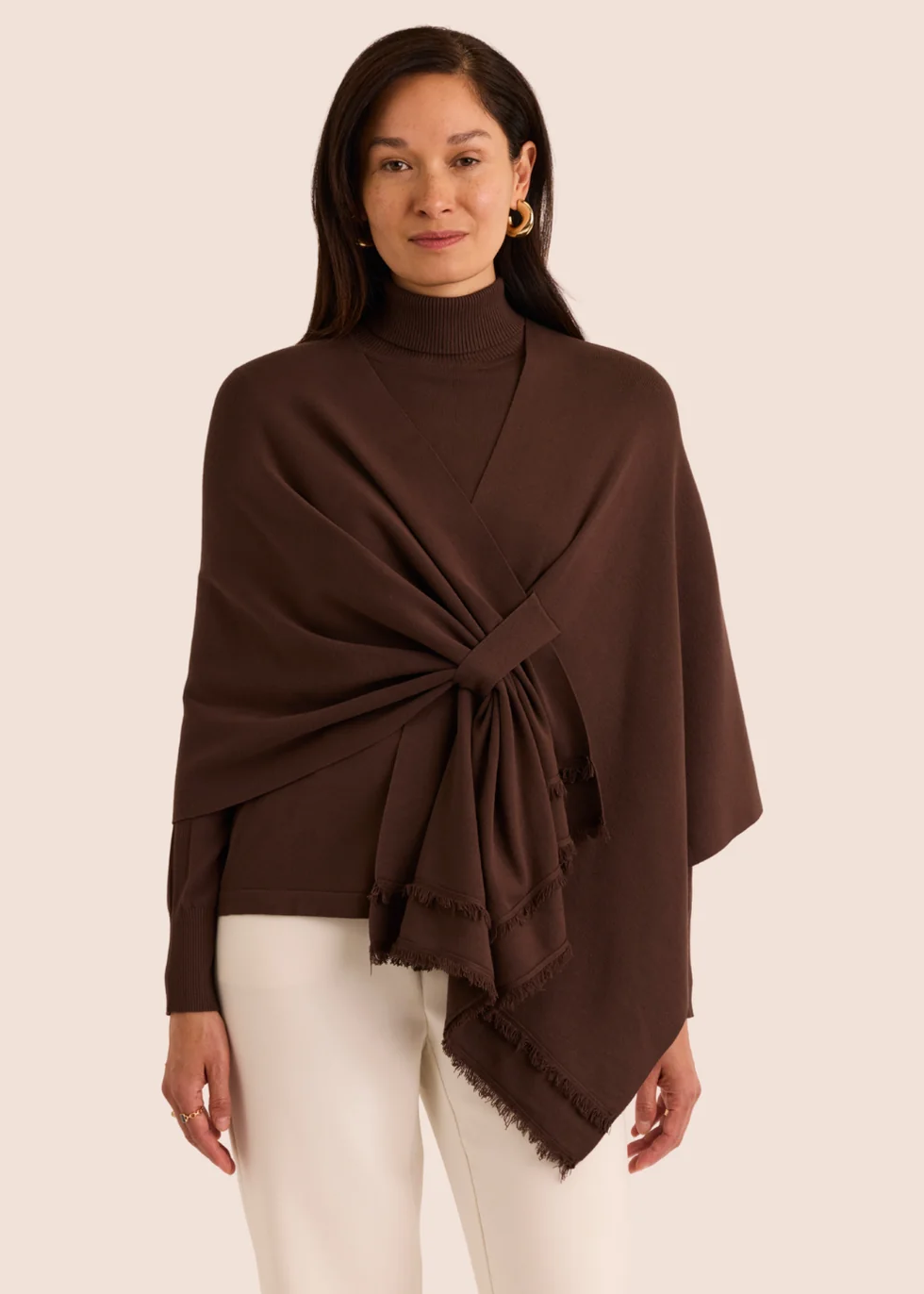 Mabel Tab Fringe Wrap