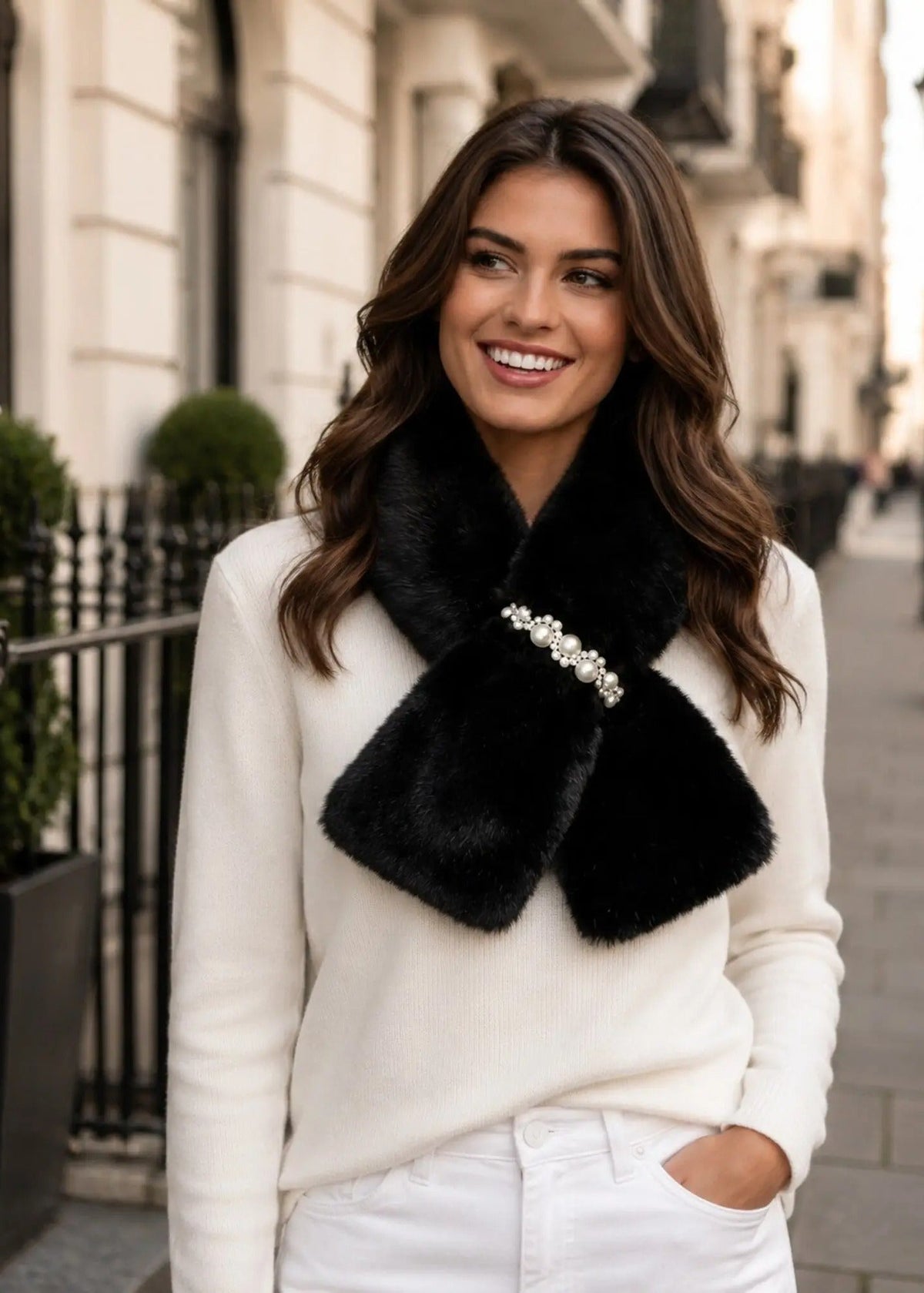 Anya Faux Fur Scarf