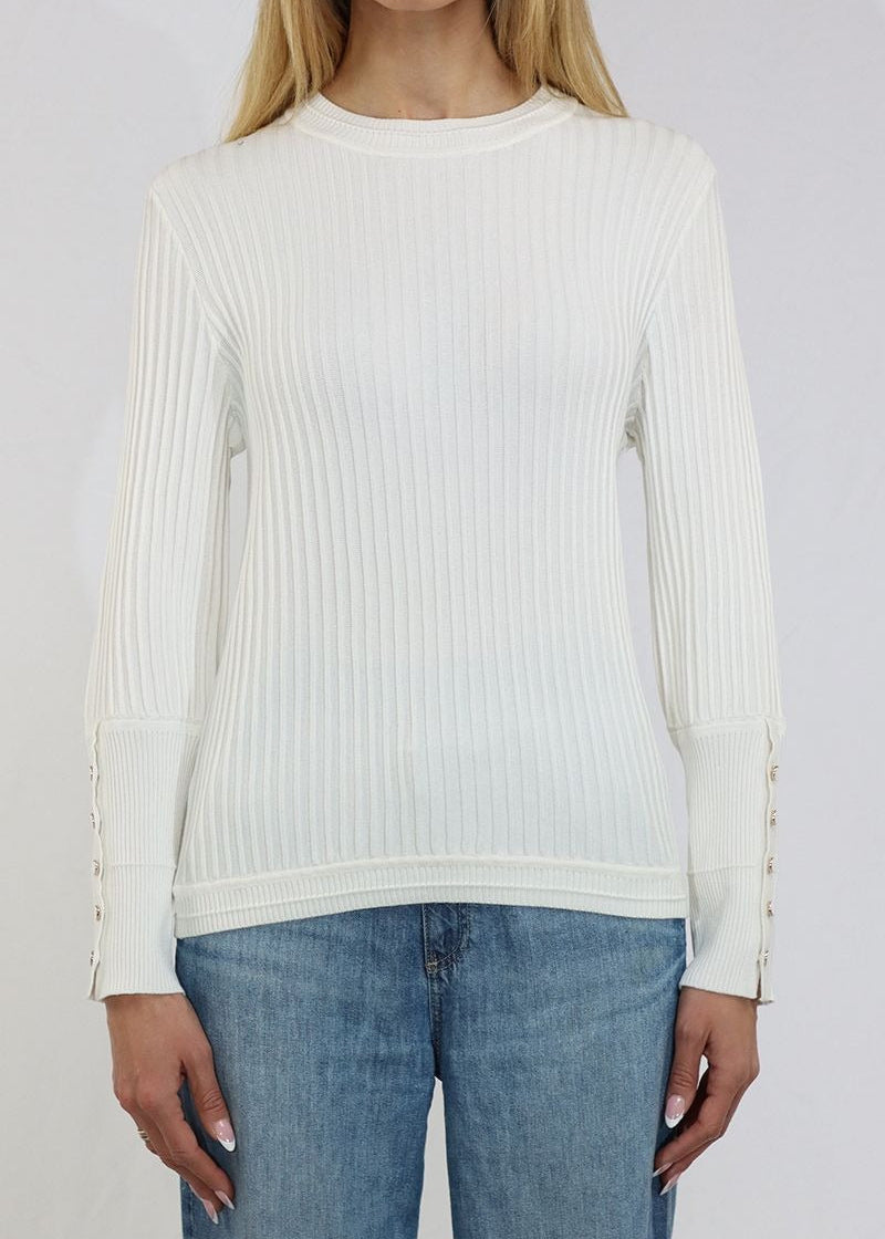 Crew Neck Long Sleeve Pullover Sweater