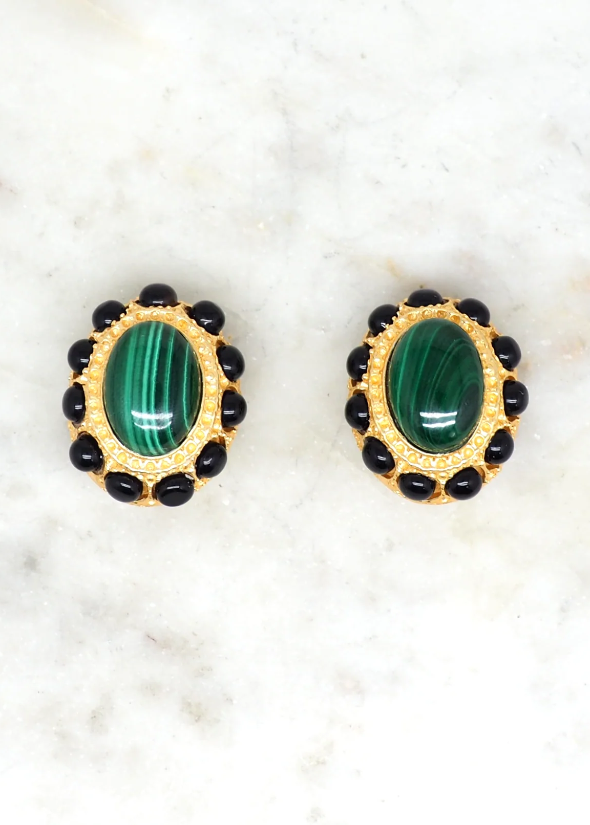 Beatrice Jeweled Clip Earrings