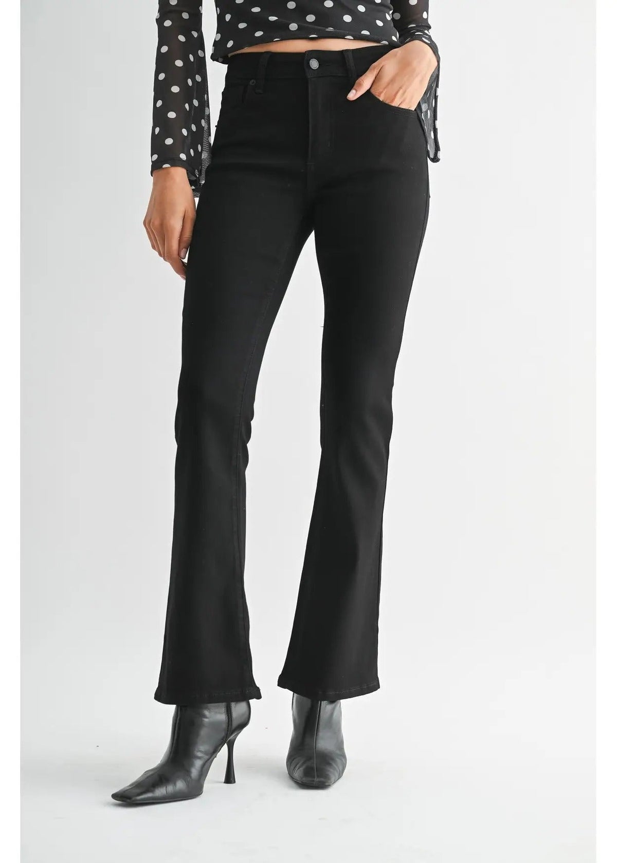 Mid Rise Bootcut Jeans