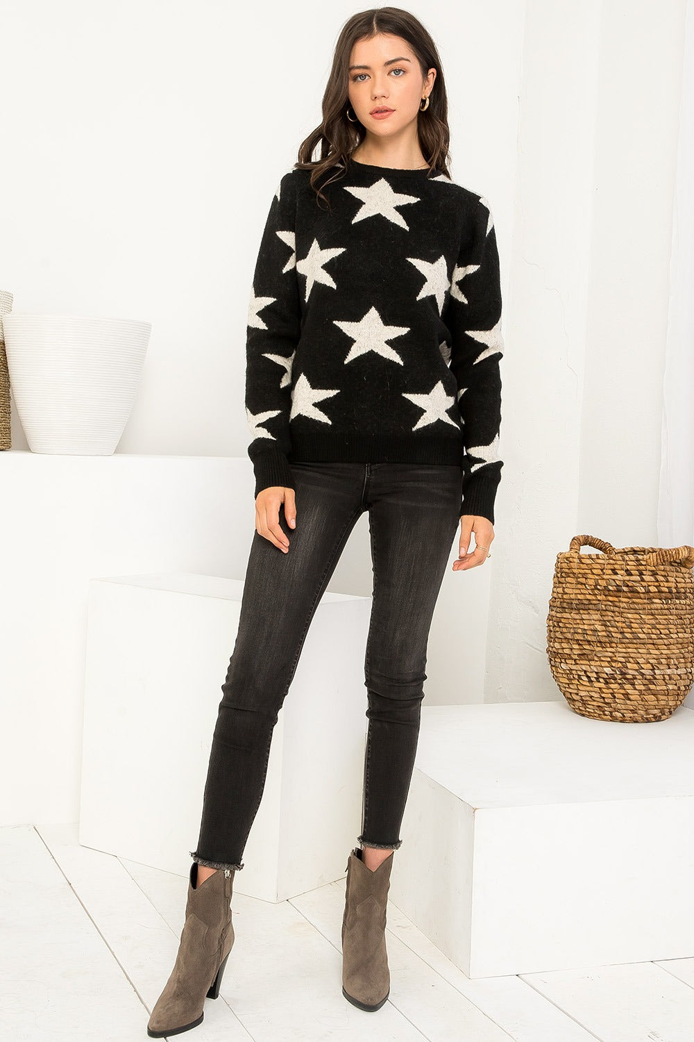 Star Knit Sweater
