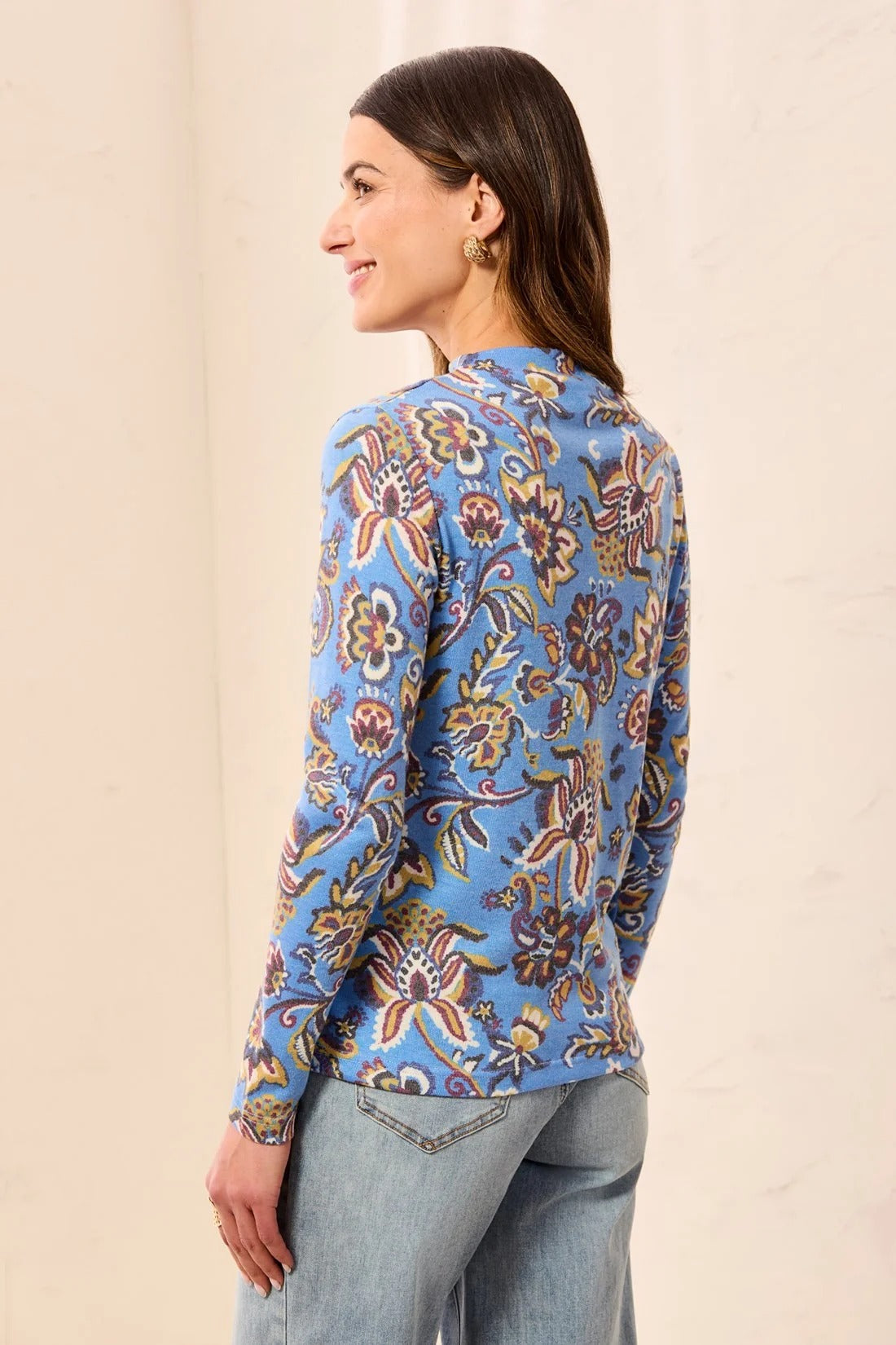 Long Sleeve Funnel Neck Top