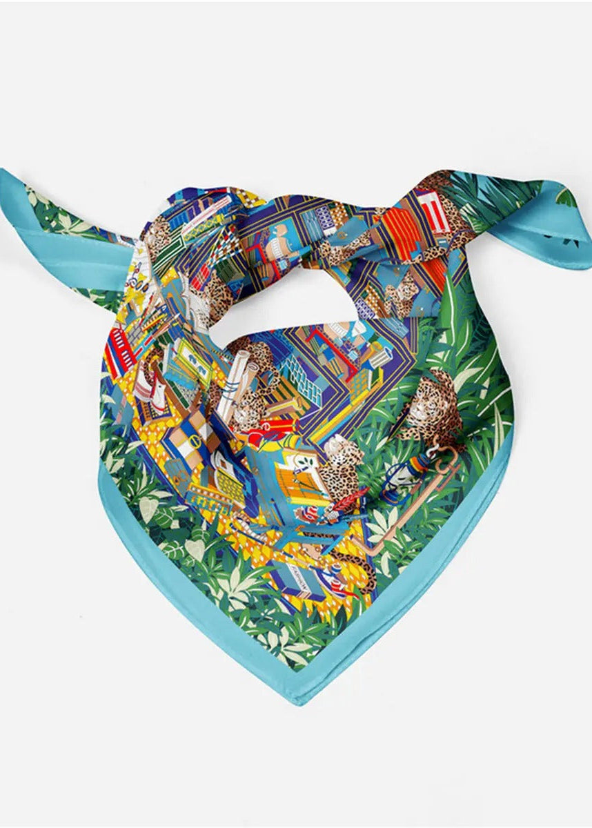 Green Silk Scarf
