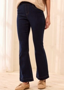 Audrey Boundless Denim Pull-On Flare Jeans