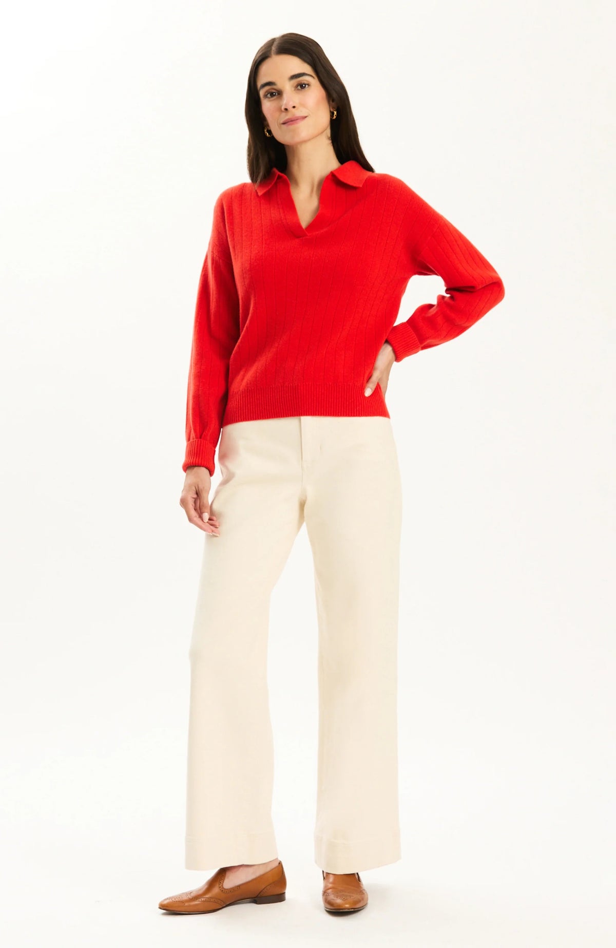 Emerson Chasmere Polo Sweater
