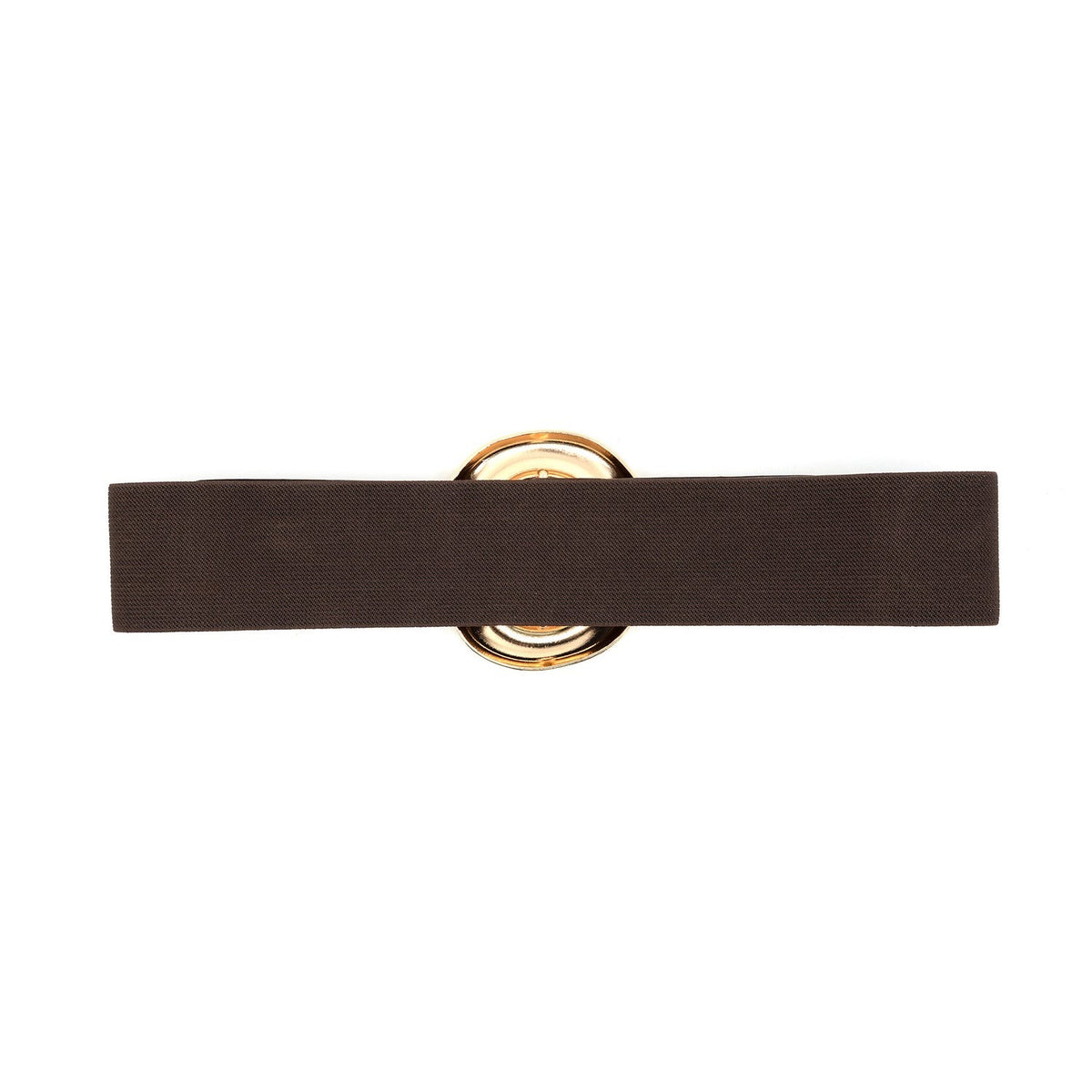 Stretch with Suede Gold Buckle Belt