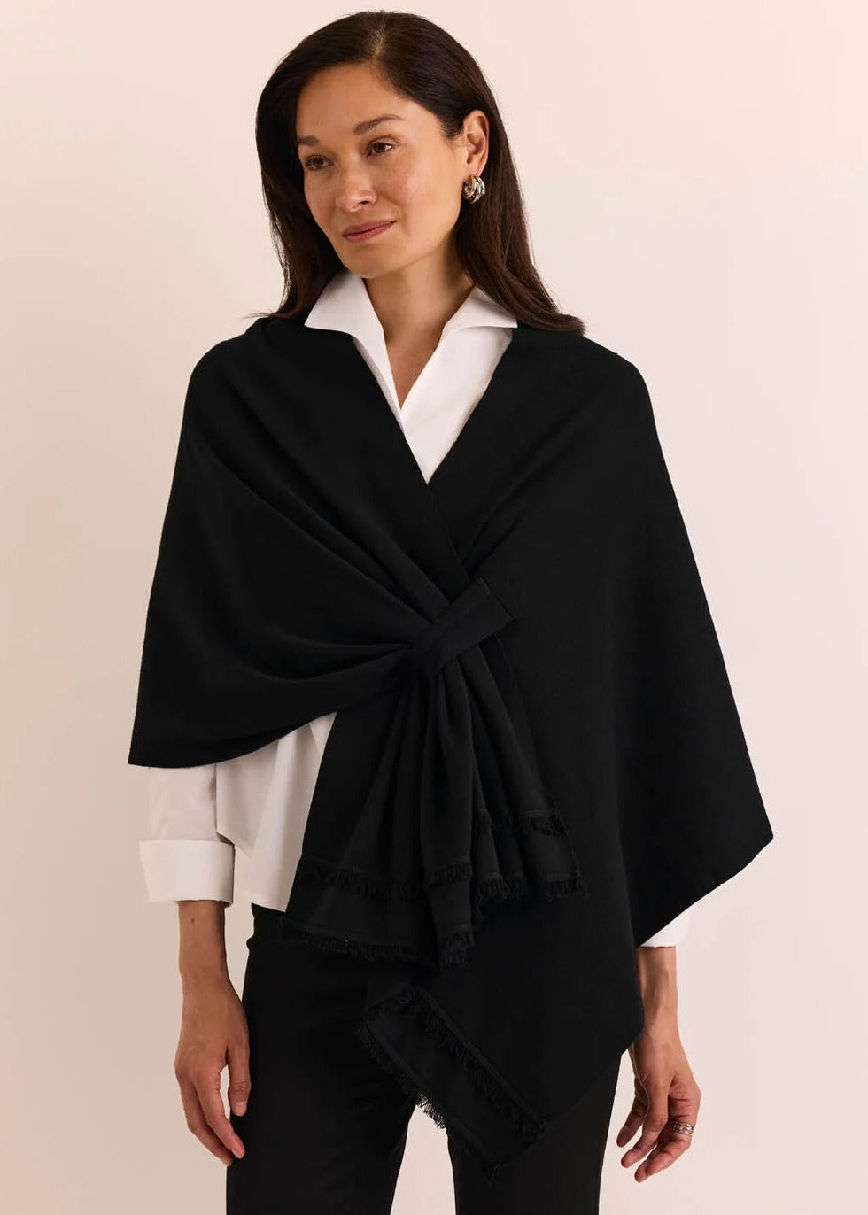 Mabel Tab Fringe Wrap
