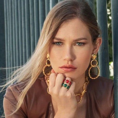 Clio Gold Loop Earrings