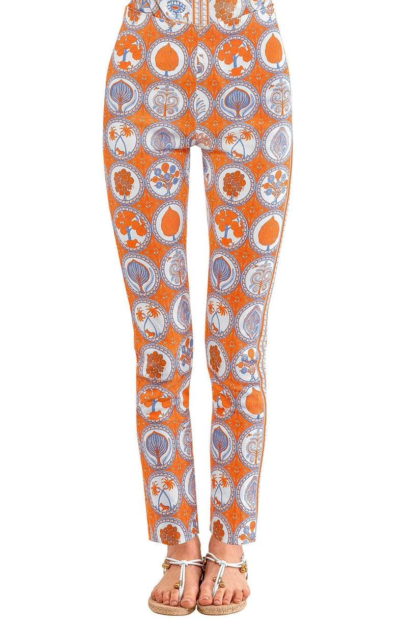 Pull On Pants - Circle of Love - 2 Colors XS Orange/Periwinkle