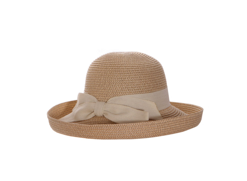 Backbow Roller Hat - 3 Colors Nat/Cream