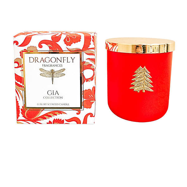 Gia Tree Candle - Red