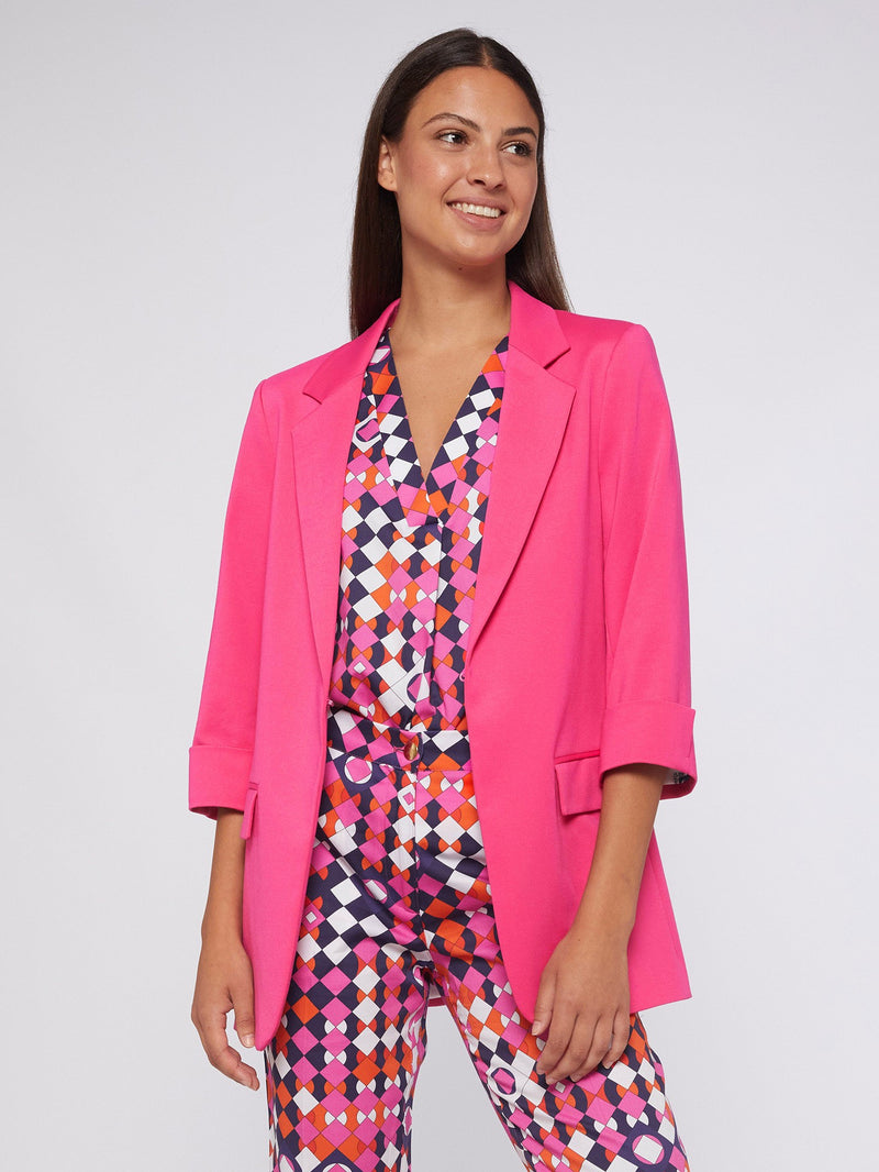 Clover Pink Knit Perfect Fit Jacket