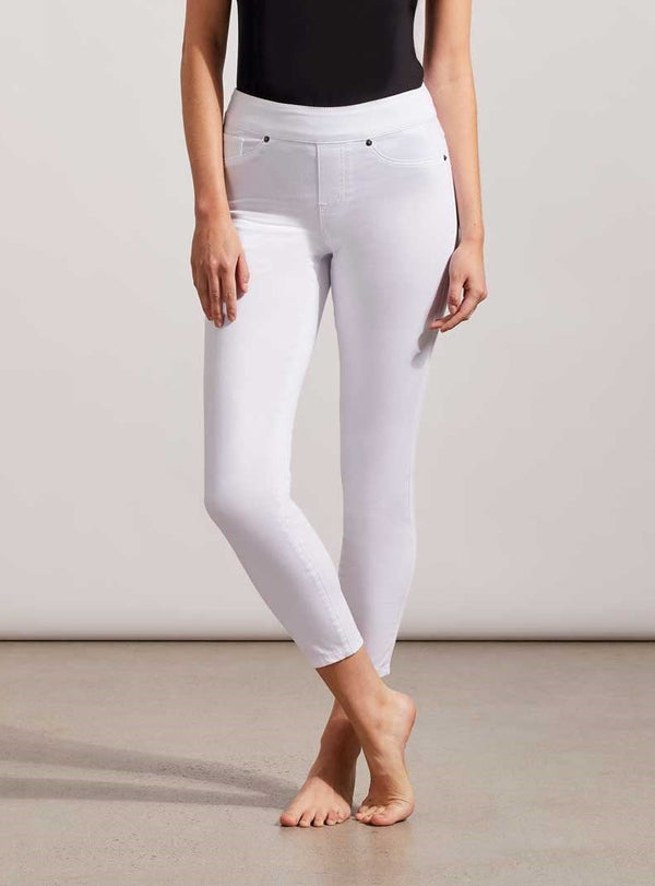 Audrey Pull-on Ankle White Jegging