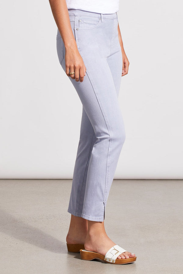 Pull-on Ankle Pant With Front Slit