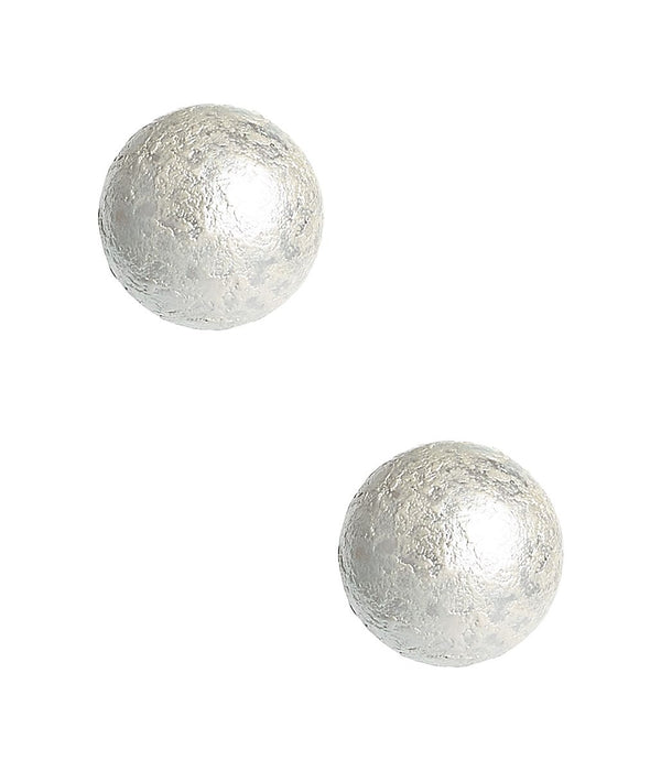 Evie Stud Earring - 14 mm Cotton Pearl