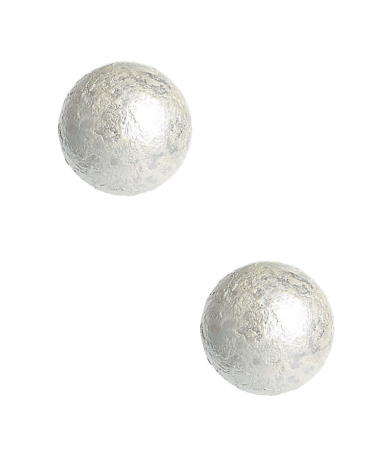 Evie Stud Earring - 14 mm Cotton Pearl