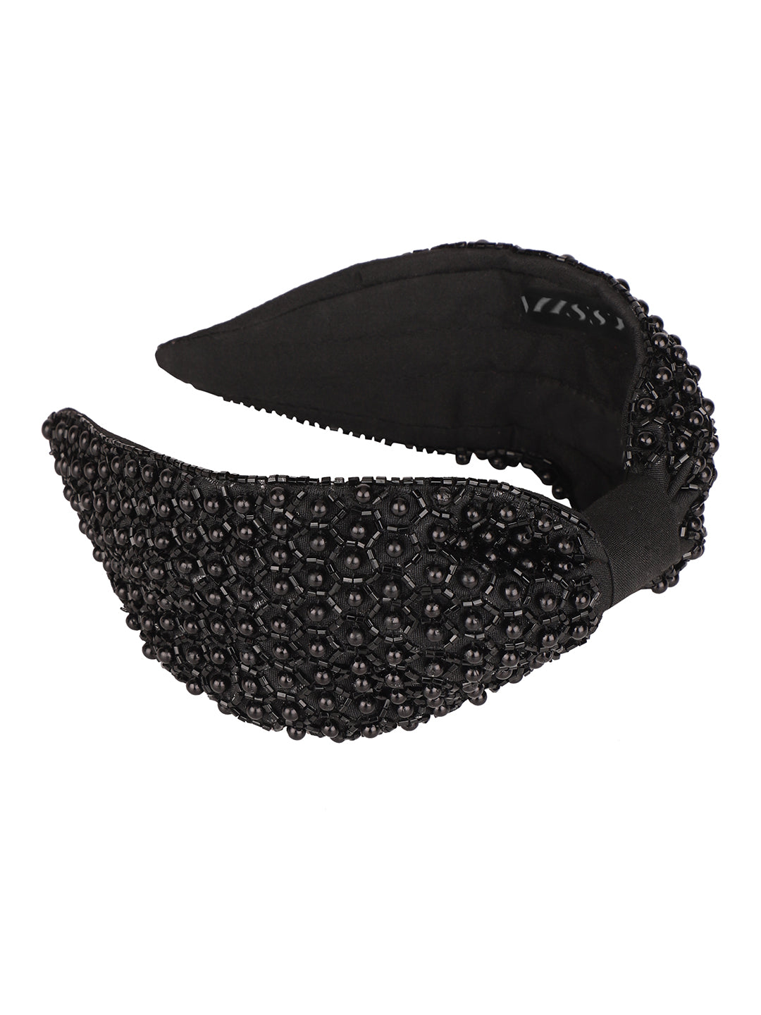 Black Beaded Headband