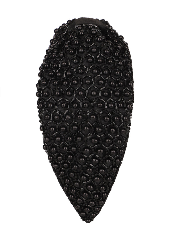 Black Beaded Headband