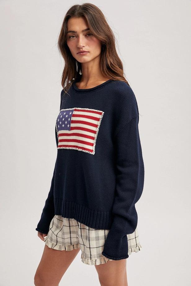 American Flag Sweater - 2 Colors