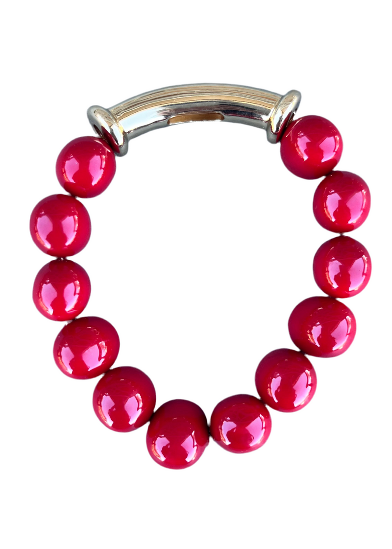 Chunky Beaded Bracelet - 2 Colors