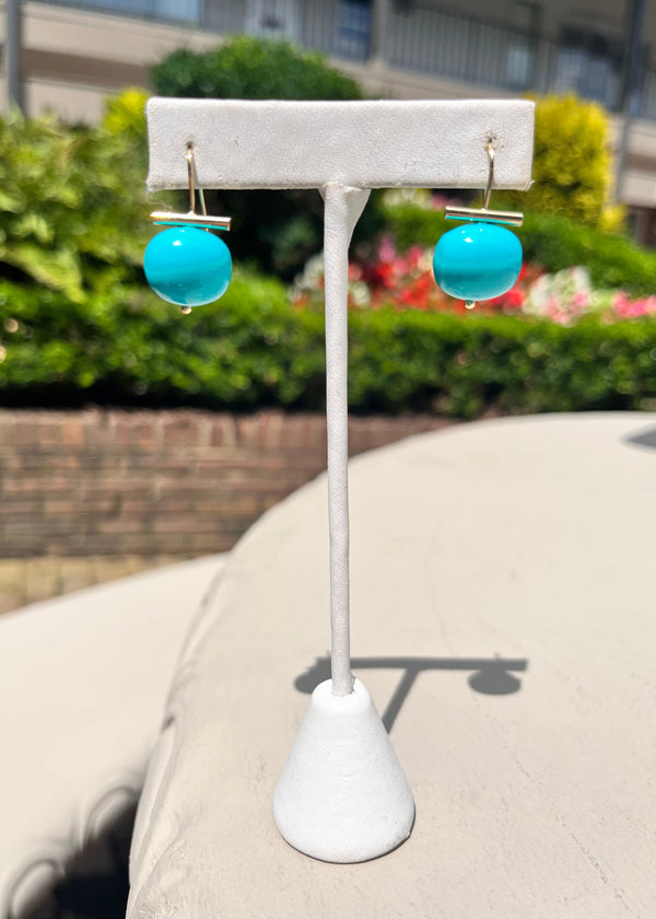 Turquoise Bar Earrings