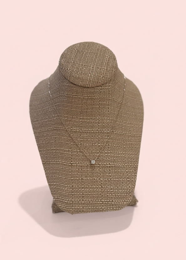 Silver "Only One" Moissanite Necklace